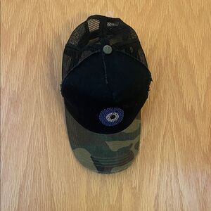 Lauren Moshi Black and Camouflage Hat